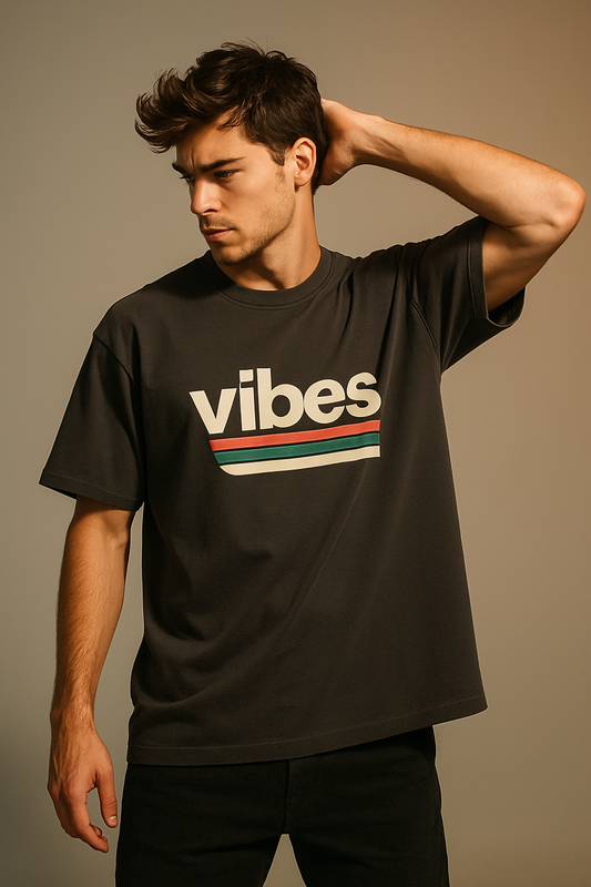 Vibes Aesthetic Oversized T-Shirt - Layering 